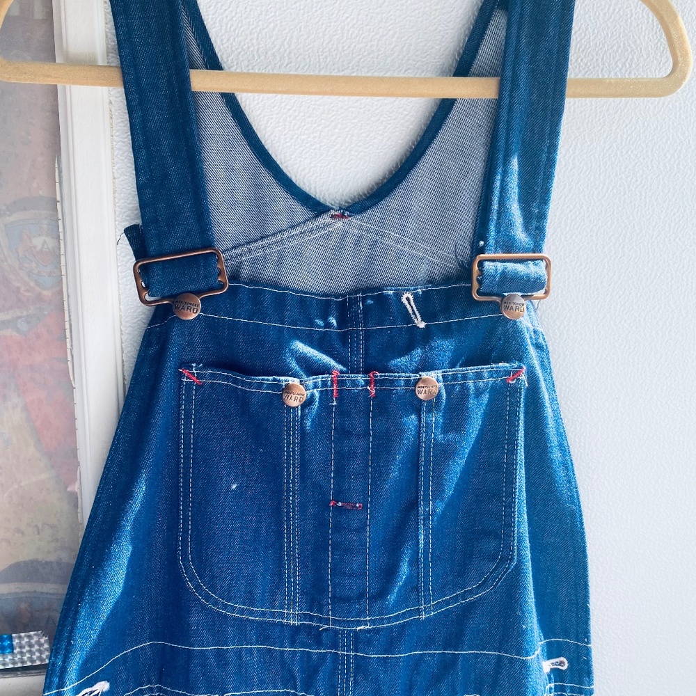 Old School MONTGOMERY WARDS Blue Denim Overalls